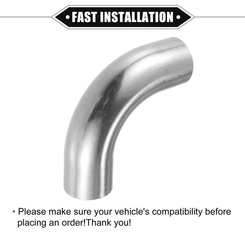 A ABSOPRO Bend Elbow Pipe Tube DIY Exhaust Tracheal Intercooler Intake Tube for Car