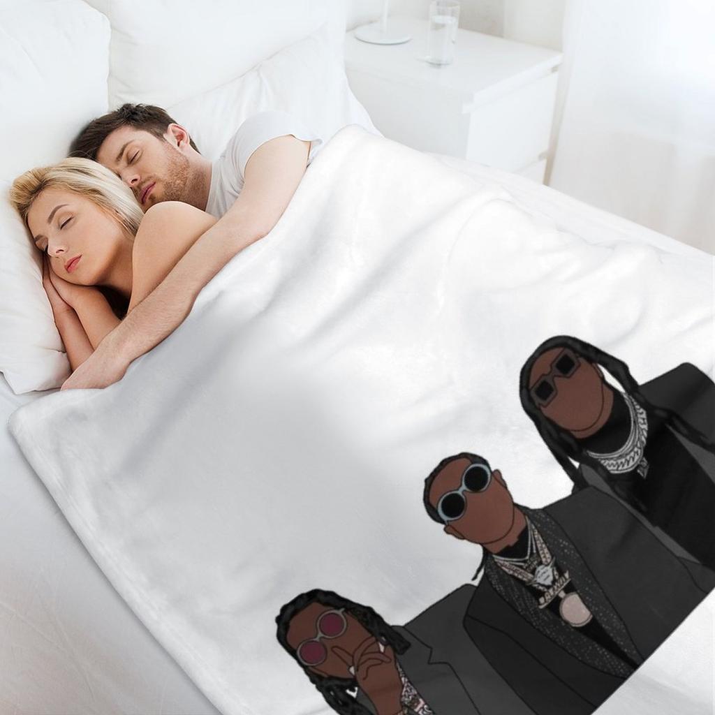 Die Migos Überwurfdecke Vintage Schlafsack Niedliche Karomuster Reise Decken
