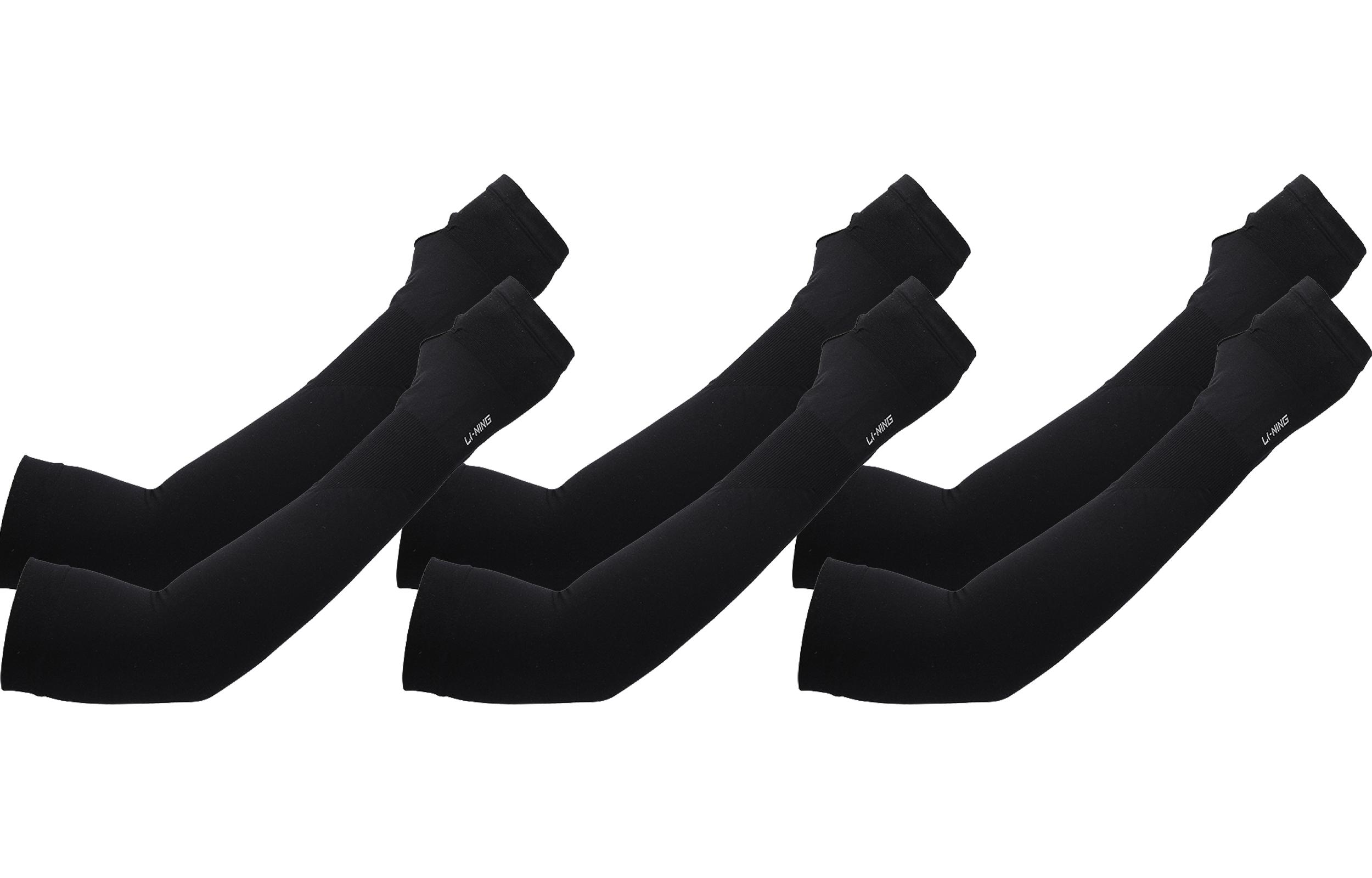 Li Ning Riding Equipment Cycling Arm Warmers Outdoor Unisex Polyamide LBKS309-1