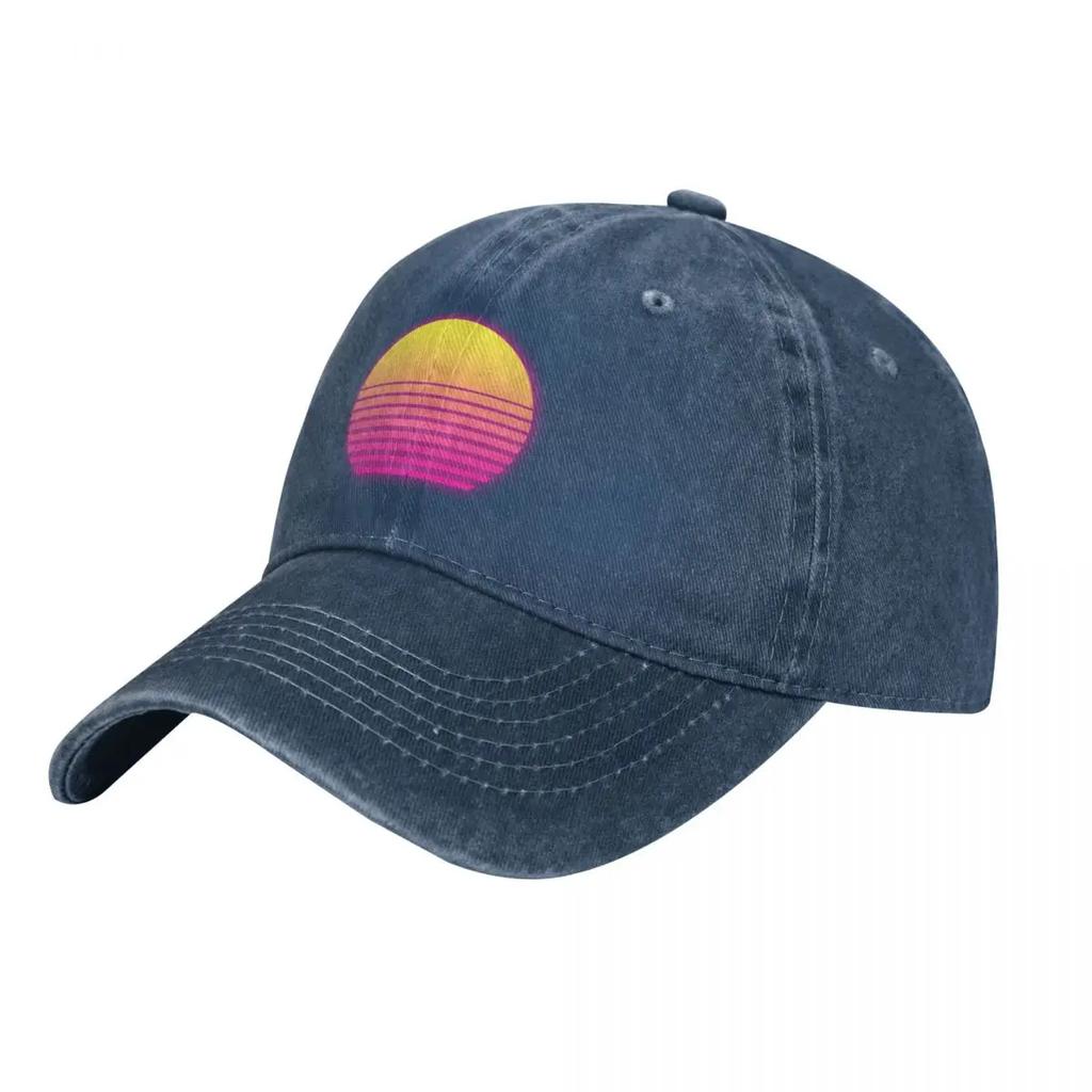 Retrowave Sun Icon of Synthwave Baseball Cap Vintage Fashion Women'S Hat 2024 Men'S