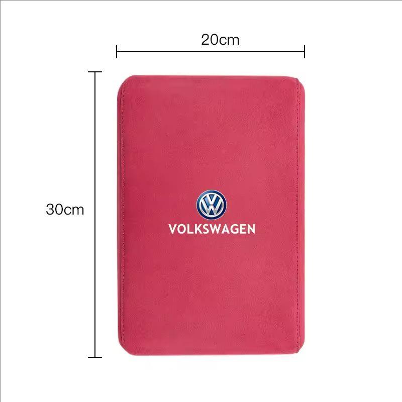 Car Armrest Mats Memory Foam Arm Rest Cushion Interior Accessories For VW GTI Polo Golf Passat Tiguan Arteon Jetta Taigo Hub Cap