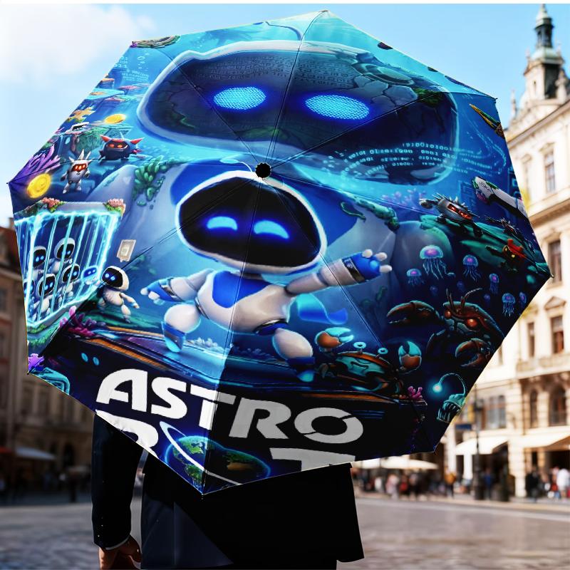 Underwater Adventure Robot Umbrella Folding umbrella, automatic umbrella 8-Frame for Travel, camping Use Gift for Halloween Christmas