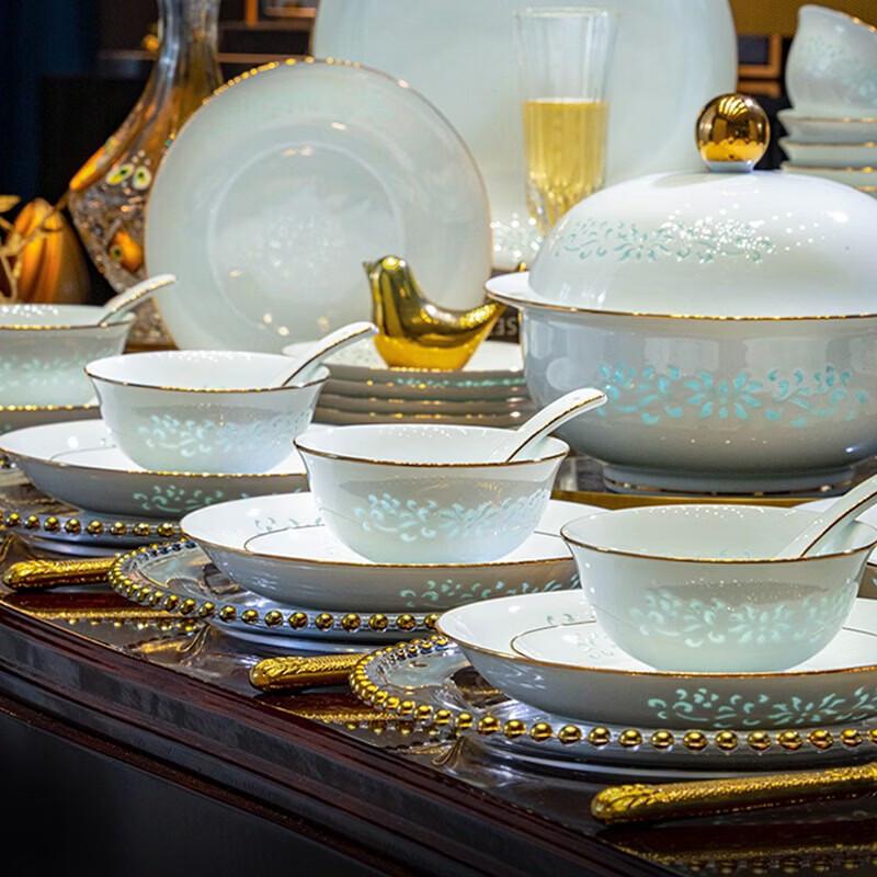 Aowei Jingdezhen Underglaze Ceramic Dining Set