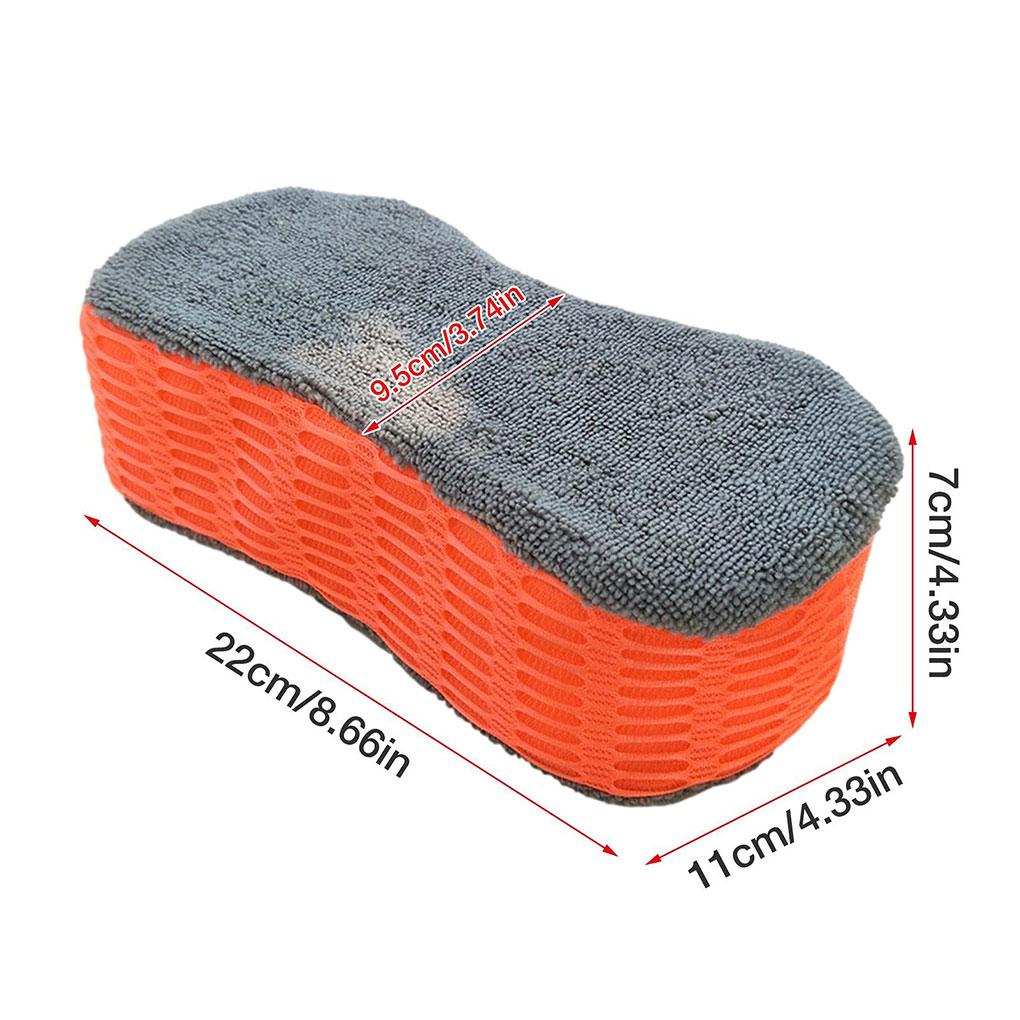 2pcs Ergonomic Car Sponge Large And Ample For Easy Dirt Removal Cars Sponges For Car Cleaning