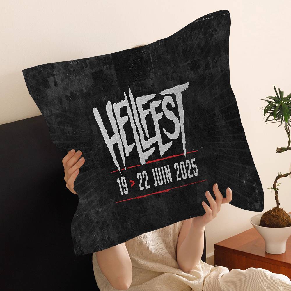 H-Hellfest Band Pillowcases Home Bedding Decorative Pillow Cover Wedding Super Soft Pillow Case