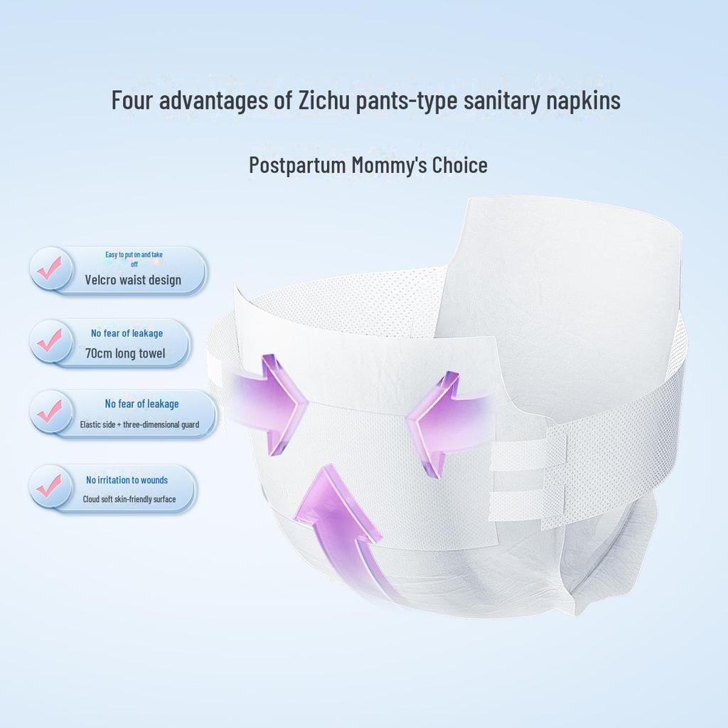 Podpaska higieniczna Zichu Maternity Pant-Style: Duża, bezpieczna, ochrona poporodowa i poporodowa