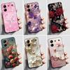 For ZTE Blade A54 Case Protective Soft Silicone Flower TPU Covers for ZTE BladeA54 4G Bumper For Blade A34 A 54 Phone Cases Bag