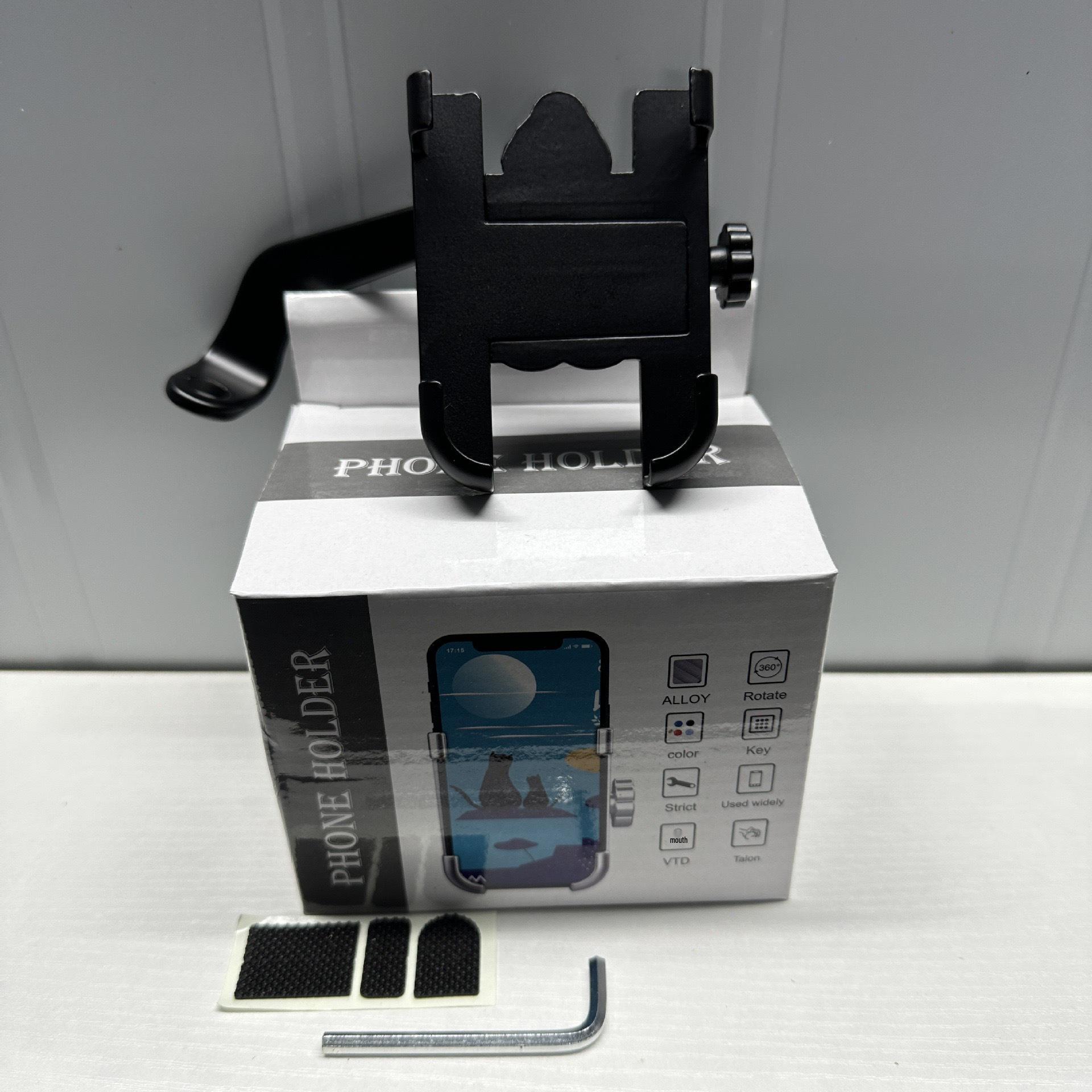 

Aluminum Alloy Mobile Phone Holder for Scooters, Bicycles, Motorcycles, and Cars