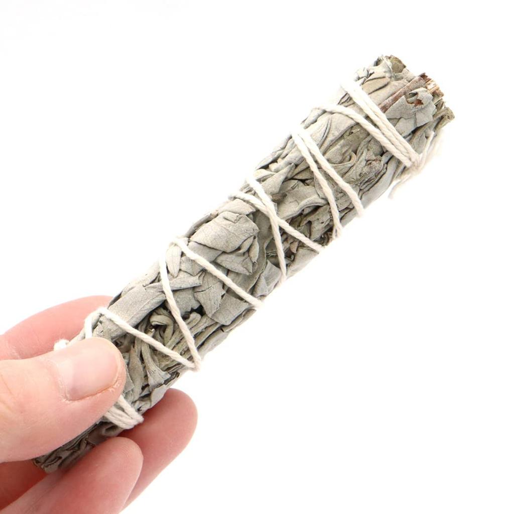 GOLD STONE white sage wand bundle slim type approx. 6-12g California sage organic herb white sage 5 pieces