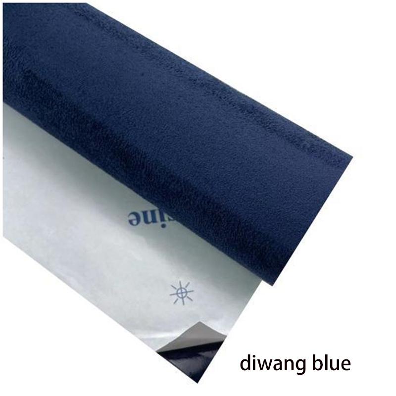 Premium Self-Adhesive Suede Fabric Car Interior Vinyl Wrap for Door Panels Dashboard Armrest DIY Car Interior Modification Furniture Decor