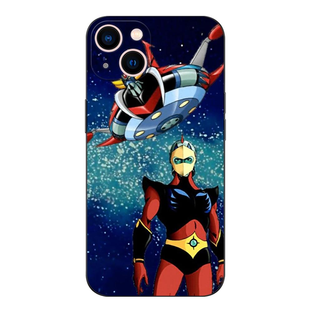 Black Tpu Case For Samsung Galaxy A3 A5 A7 2016 2017 2018 Cover UFO Robot Grendizer