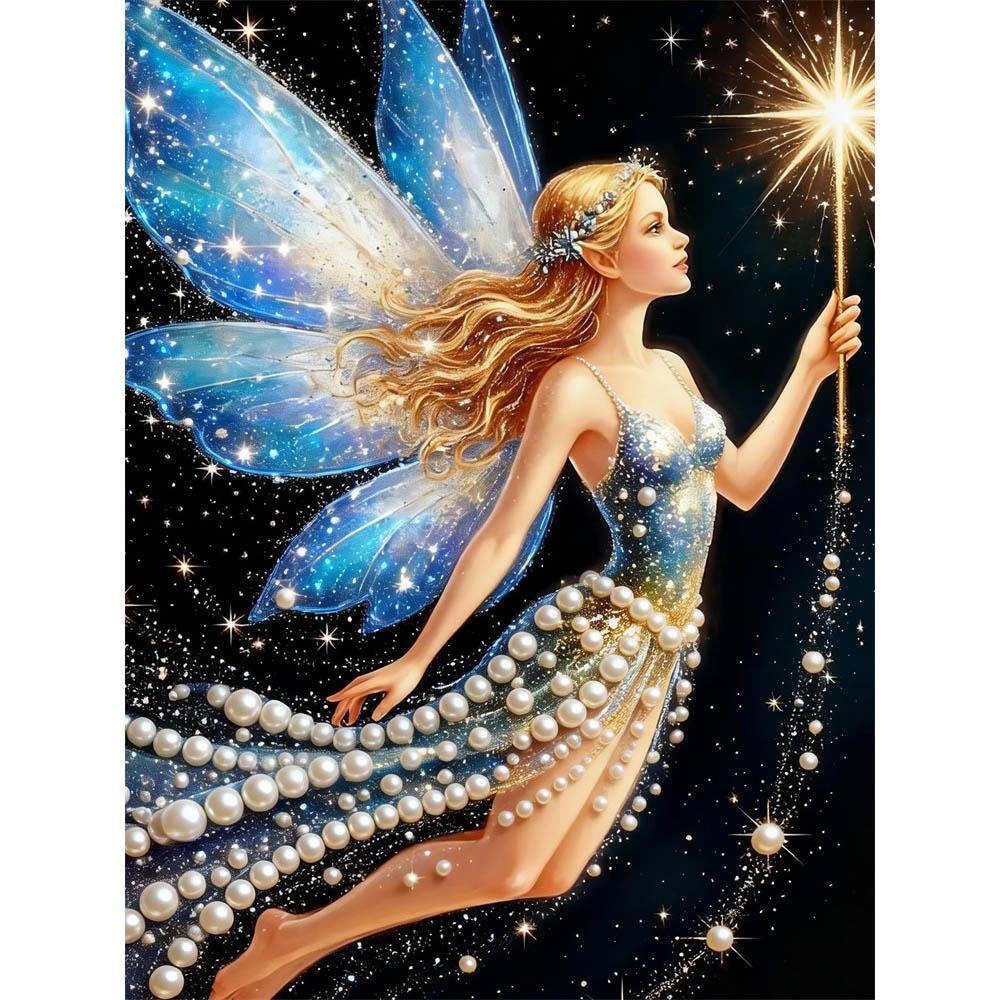 

Disney Pearl Painting Blue Wings Winx Creative Art 5D Pearl Embroidery Cross Stitch Kit Handmade DIY Home and Room Decor Gift 35x45cm