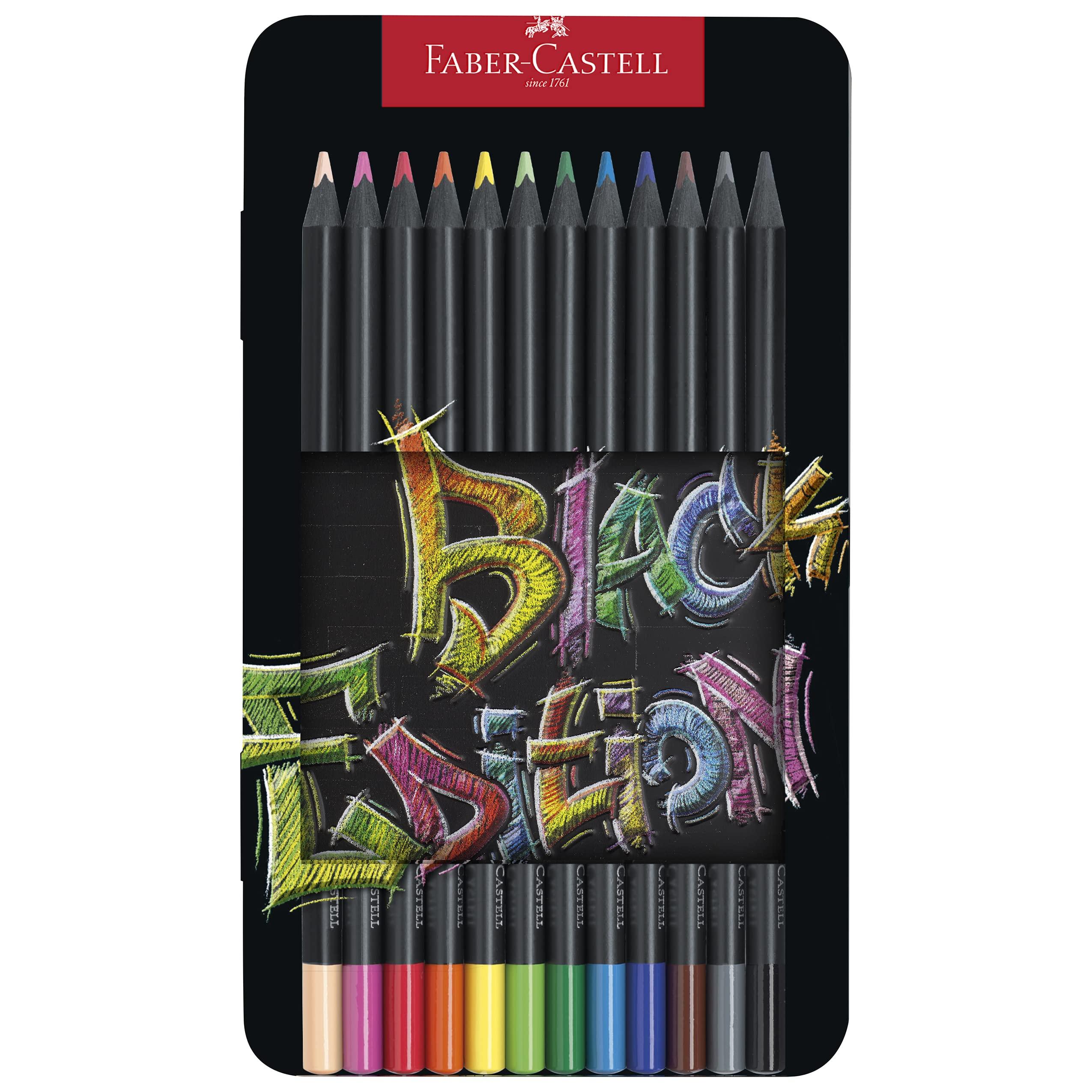 

Цветные карандаши Black Edition 12 шт. в металлическом футляре Faber-Castell