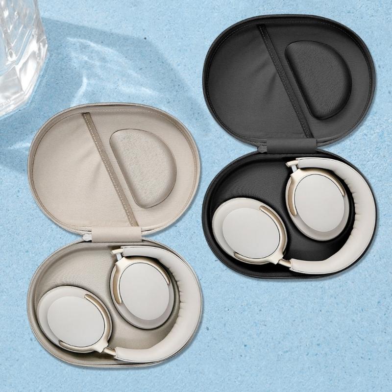 Durability Headphone Travel Case Water Resistant Hard Shell Shockproof Zippered Storage Box For