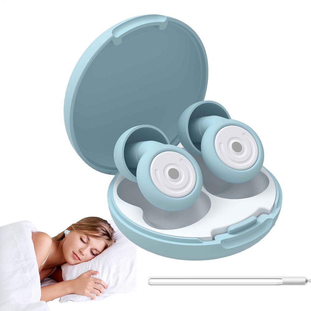 Silent Ear Plugs Reusable Silicone Sleeping Earplugs For Hearing Protection Soft Silent Noise Cancelling Earplugs For Concerts