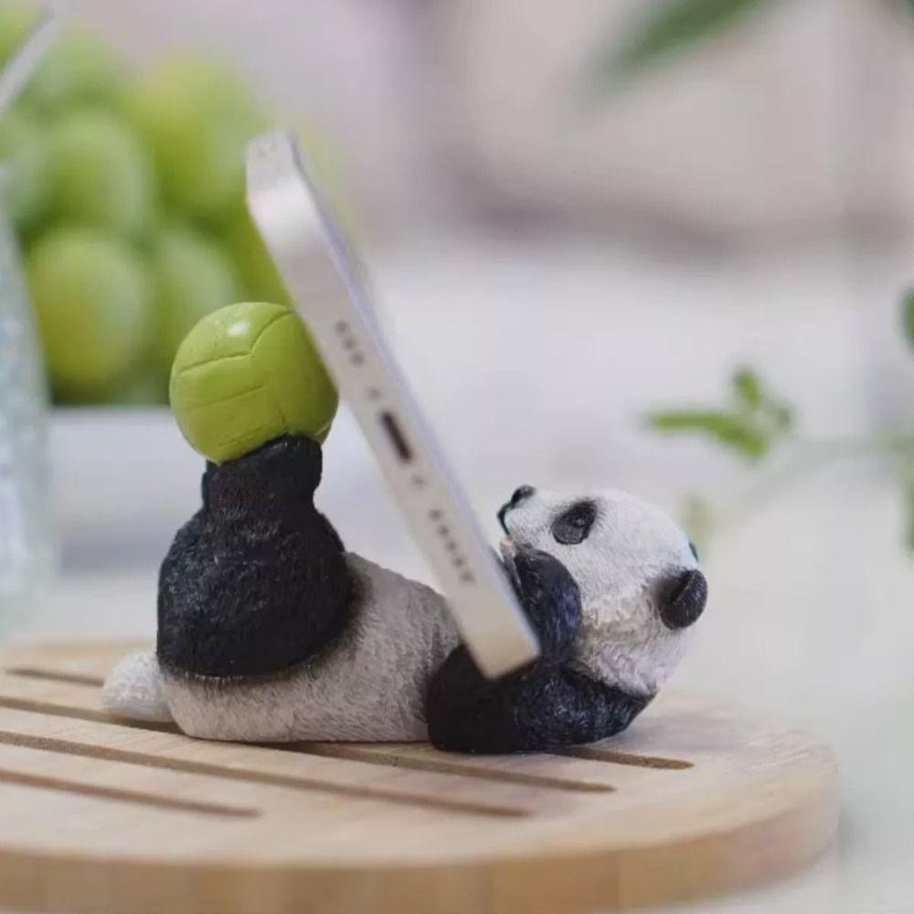 Animal Figurines Bunny Phone Stand Anti-slip Pig Backpack Model Toy  Office Decor