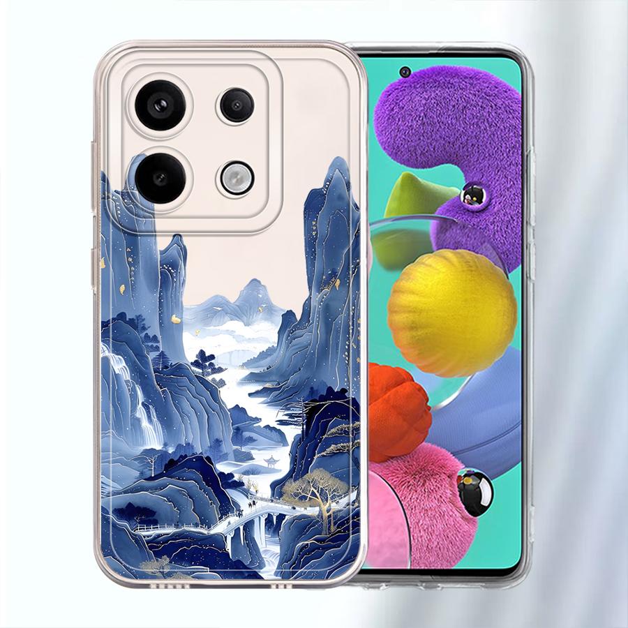 Mountains Waters Art Case for Xiaomi Redmi Note 14 Pro Plus 13C 12S 9 10 A4 10S 14C 11 Note 13 11S 12 Soft Phone Cover