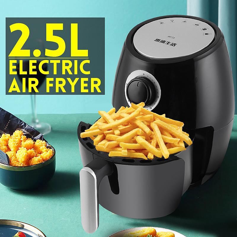 2.5L Kitchen Cooking Tools Home Large Capacity Multifunction Smart Air Fryer Electric Oilless Cooker Pizza Electric Health Fryer