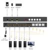 Quad HDMI Multiviewer Switch 4x1 w/PIP, POP, 4K@30Hz, HDMI Switcher 4 Port w/Multi-Viewer, 3.5mm Audio Output, 6 Viewing Modes