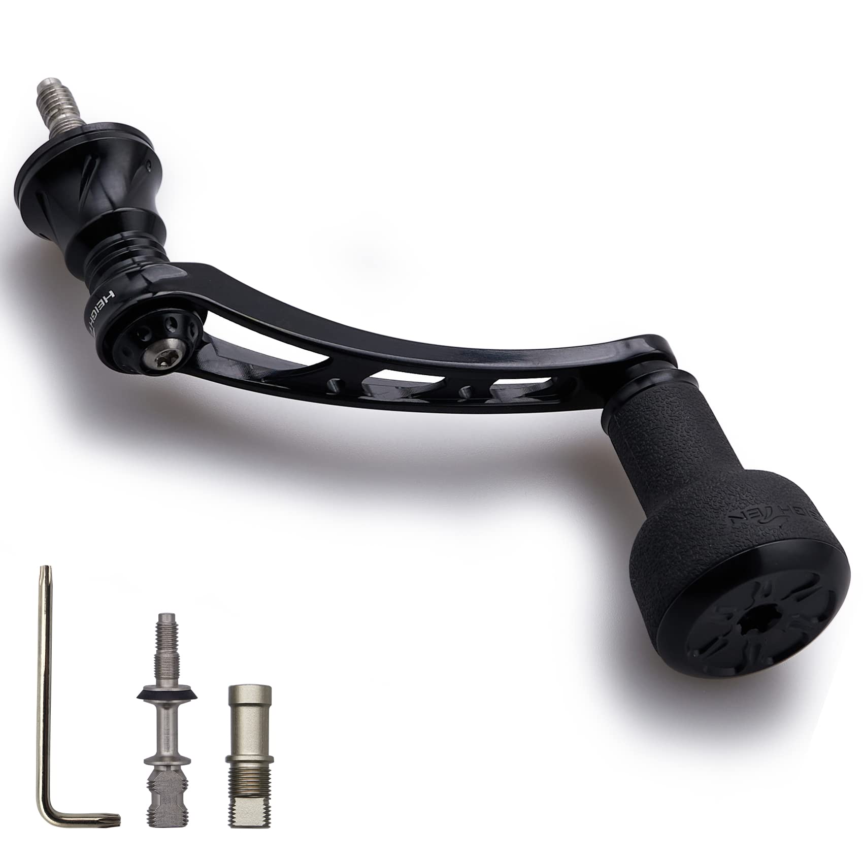 

Ручка катушки HEIGHTEN 56 мм с ручкой TPE 24 мм для универсальной спиннинговой катушки Shimano Daiwa серии TPE (черный) (477)