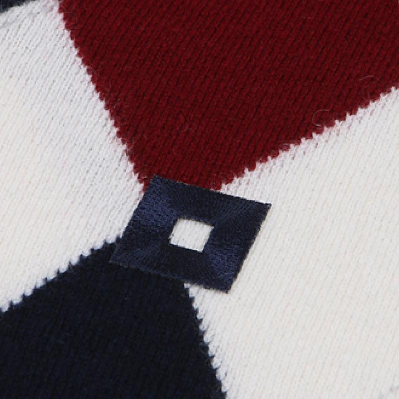 Onoff Men S Argyle caShmere Sweater Of2402gb