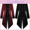 Medieval Halloween Stand Collar Court Men's Coat Costume