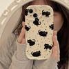 Case For iPhone 17Air 16E 17 16 Pro Max 15 Plus 11 PRO Max Cute Sweet Animals Dog Cat Wave Side Cartoon Soft Silicone Cover