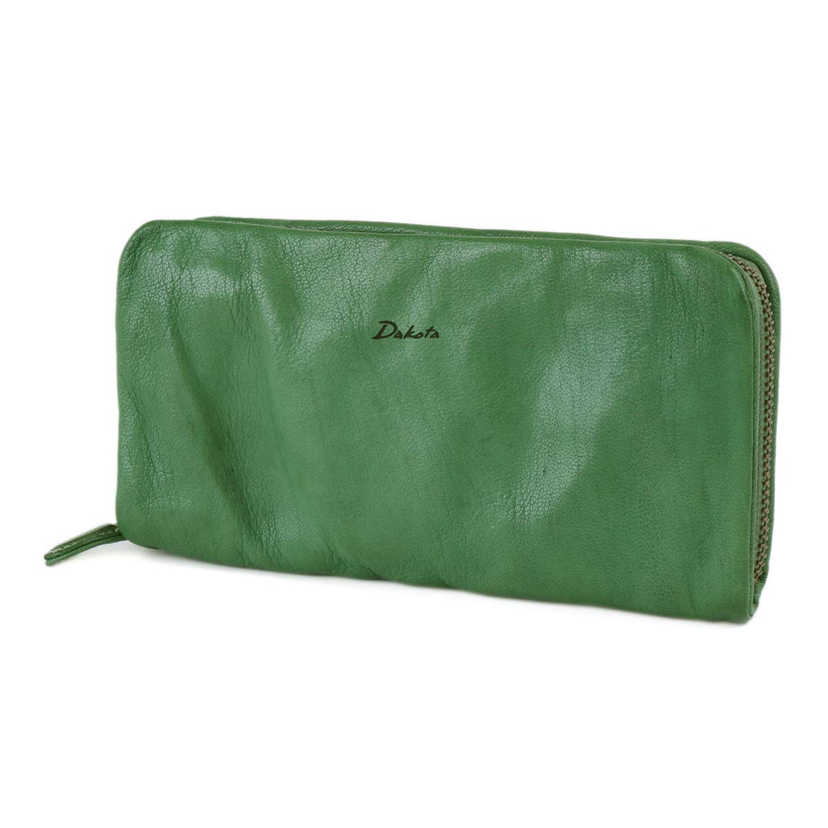 

Long wallet with coin purse Round zipper type Genuine leather Tint Green [Dakota] Women s DA-30223-50