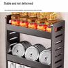 Yunshuang 3-Tier Kitchen Spice Rack with 5 Jars