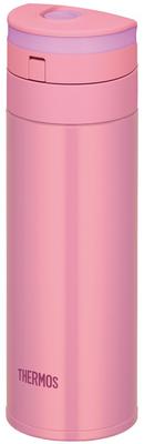 Termo de agua con aislamiento al vacío, taza portátil, rosa, P [Un toque], 0,35 l, JNS-350