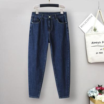 Hochwertige Jeans mit hoher Taille, Spot Hot Spring und Herbst, neue hochelastische Jeans in großen Größen, Damenmodelle, Jeans mit Karotten, bequeme Taillenhose