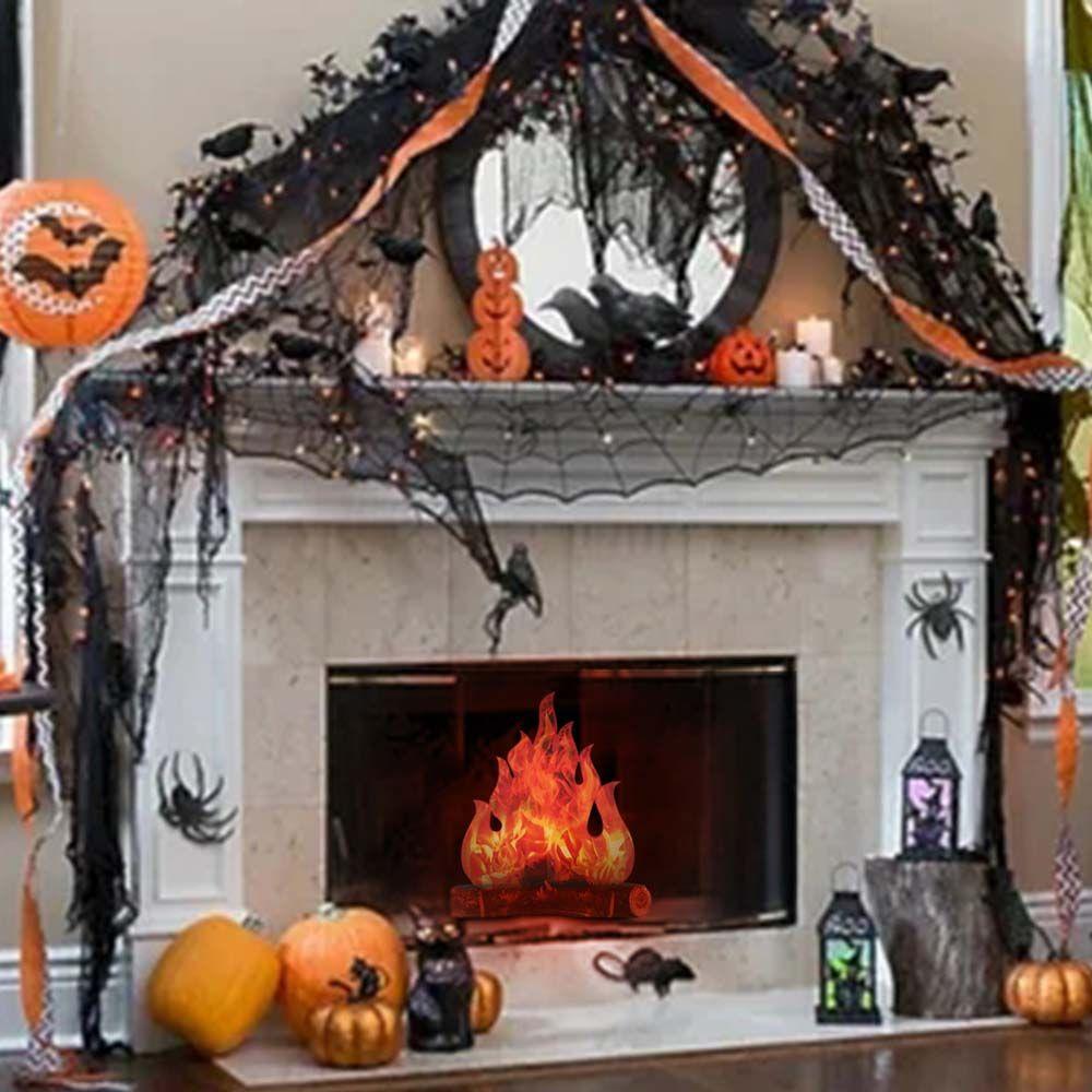 Decor Camping Fire Paperboard Campfire Cardboard Flame Halloween Decoration Artificial Bonfire