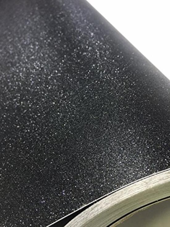 Car wrapping 152cm x Diamond Black with glitter effect sheet, 30cm,