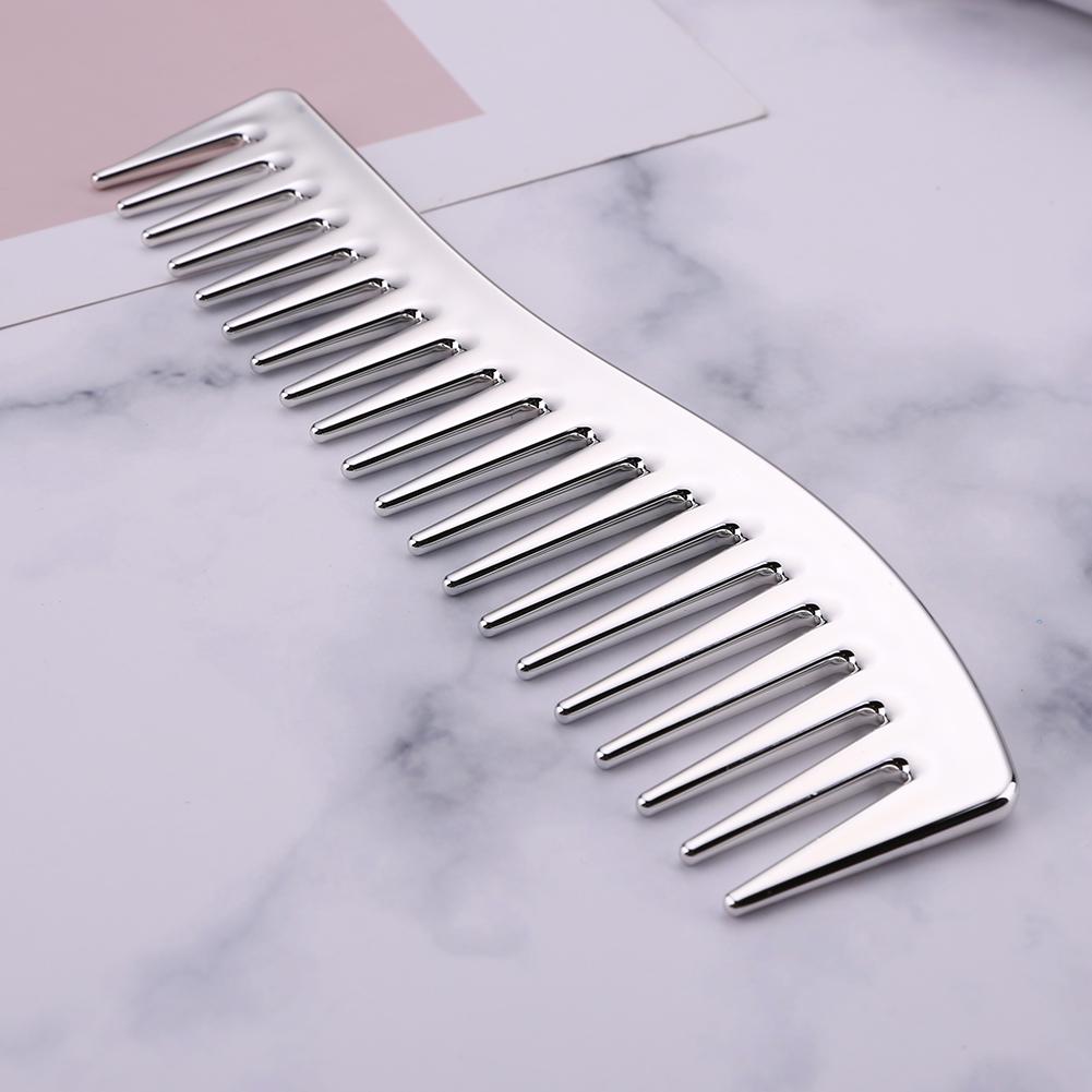 Resin Electroplating Hairdressing Comb Scalp Massage Hair Brush Large Wide Tooth Comb Haircut Tool for Salon Hair Brush