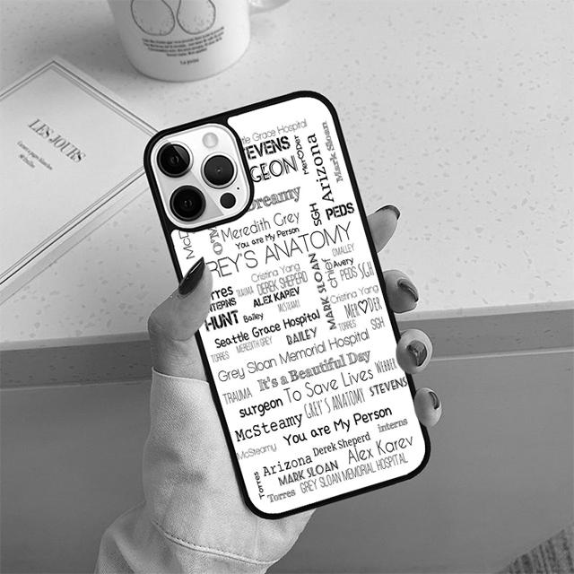 

GREY S ANATOMY QUOTES Phone Case For iPhone 17 Air 14 15 16 13 12 Cover For Apple 14 15 16 Pro Max Plus Coque iPhone 17Air