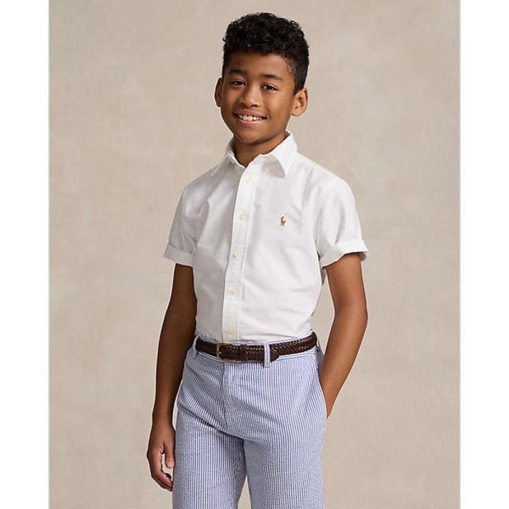 Polo Kids Boys 8 18 Years Old Cotton Oxford Short Sleeve Shirts  Cwpowovy6820357100 S