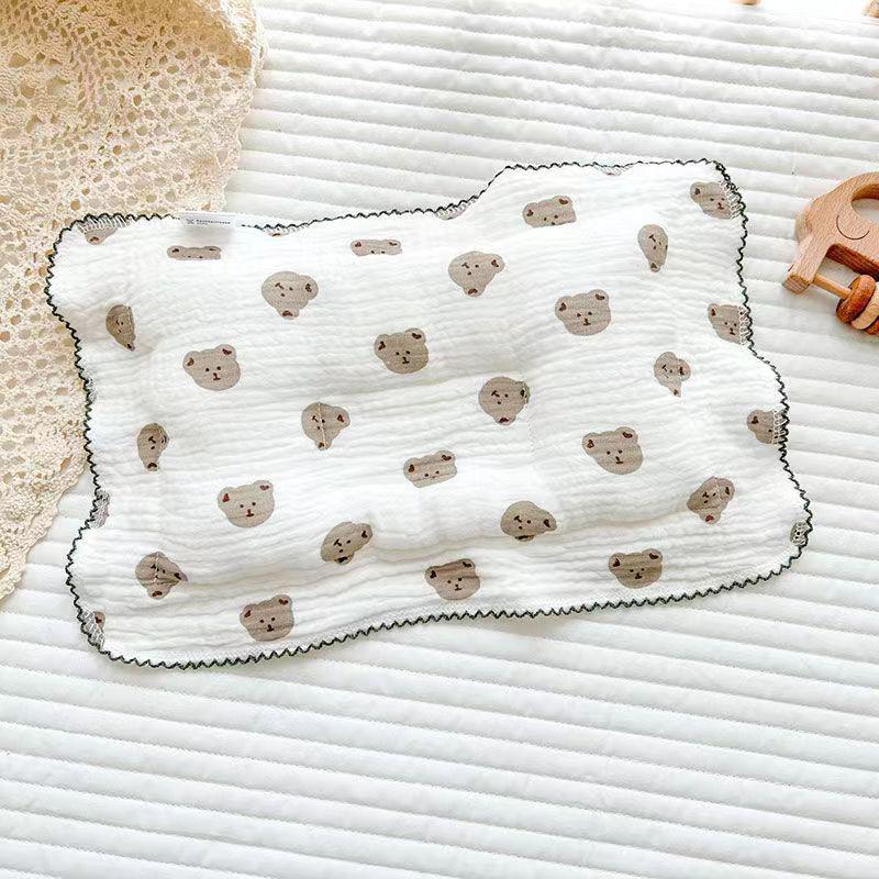 

Подушка для формирования головы младенца из чистого хлопка - Помогает предотвратить плоскую голову - Подходит для новорожденных до 6 месяцев 25*40 cm