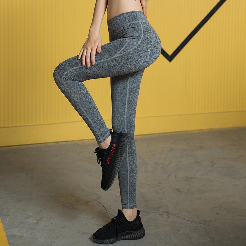 Women s High-Waisted Hip-Lifting Workout Leggings for Spring/Summer Yoga and Running S