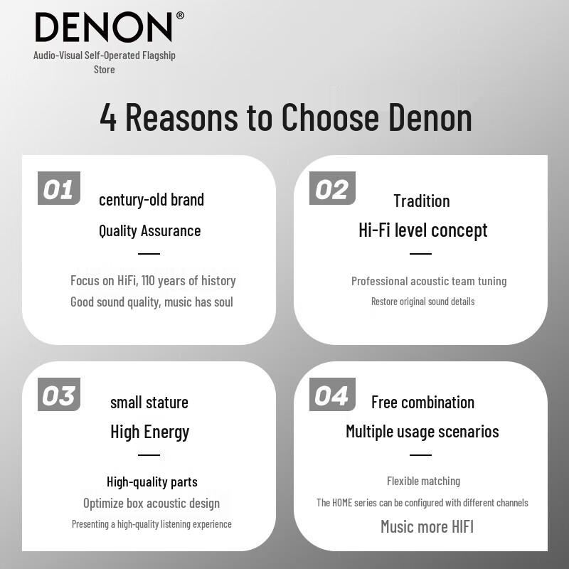 Denon HOME 250 Wireless Hi-Fi Speaker CN Plug (adapter Included)