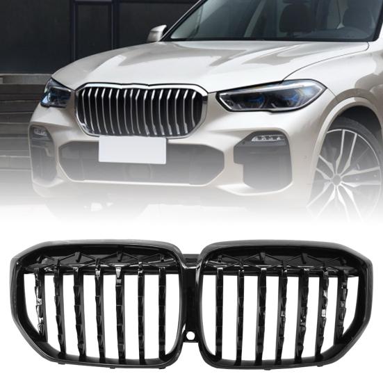 

Центральная решетка радиатора, термостойкая решетка, глянцевая передняя черная антикоррозионная, сменная почка 51137454888 51137454890 для BMW