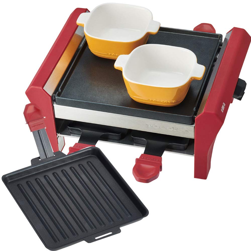 Recolte Raclette Fondue Maker Grand Melt Pizza Plate Set RRF-2