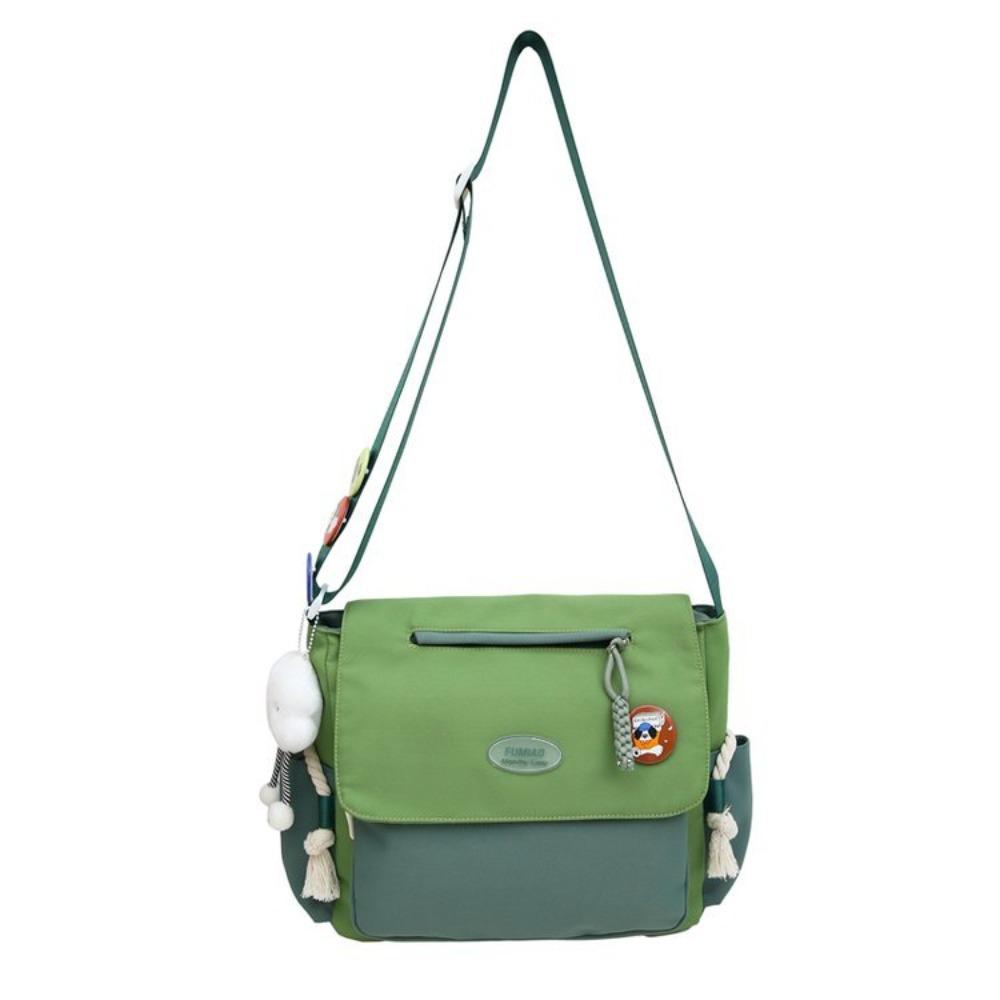 Large Capacity Student Class Nylon Mailman Backpack Girl Casual Japanese Shoulder Bag