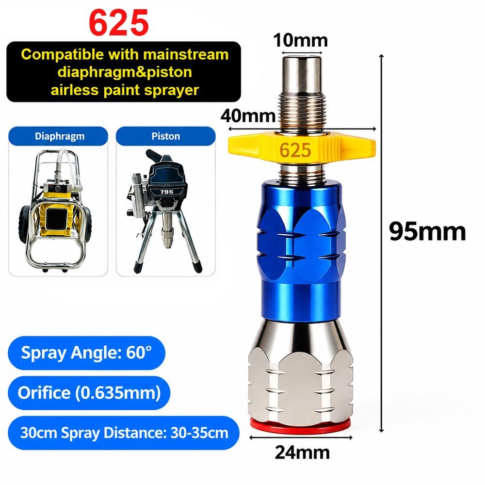 Anti-Drip Quick Connect Spray Tip Paint Sprayer Accessory for Diaphragm/Piston Type