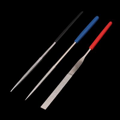 1 st Mini Raspfiler Diamantfiler För Metall Smycken Stenpolering Trä Keramik Handskärverktyg Hand Nålfilverktyg