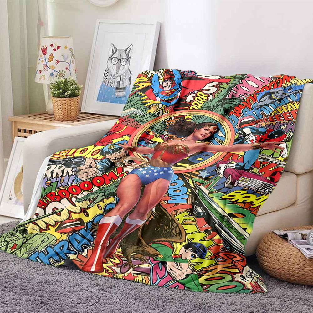 1 Stück Superheld Flanell Überwurfdecke Weich, Warm & Gemütlich für Sofa, Bett, Büro und Reisen Vielseitig für jede Jahreszeit Geschenk, Weihnachtsgeschenk