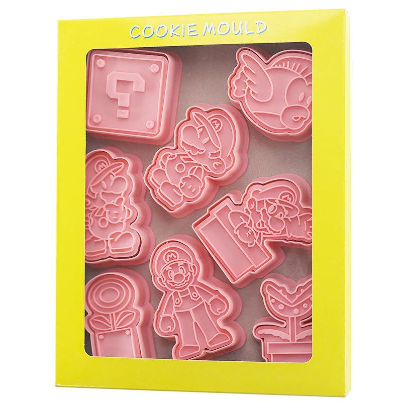 8pcs/set Cookie Cutters Animal Dog Type Stamp Embosser for Biscuit Pastry Bakeware Baking Cookies Molds Kitchen Accessories 1