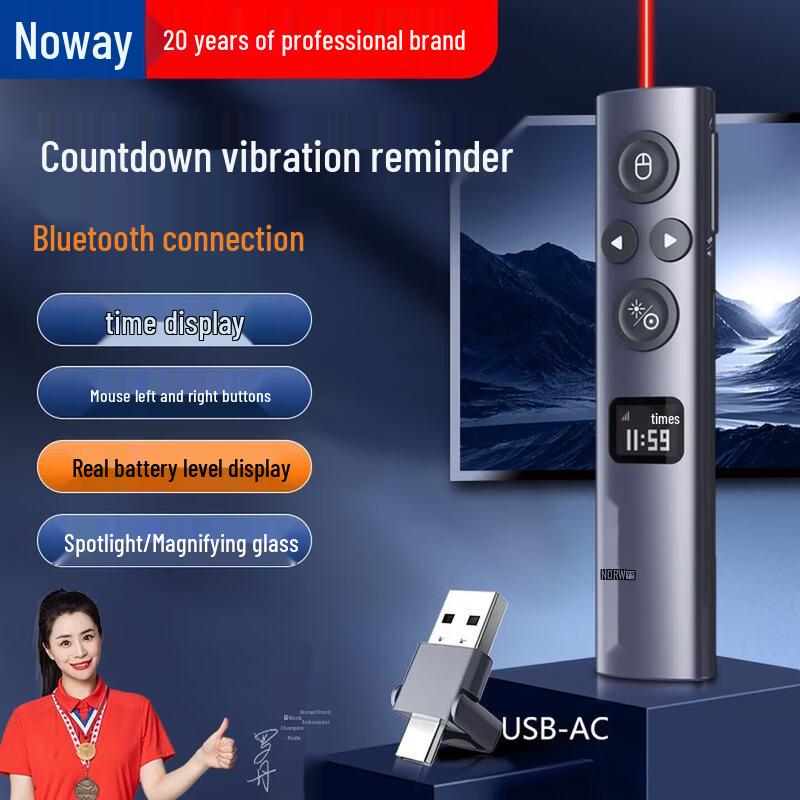 NORWII N95s BLE Bluetooth Пульт для презентаций blue