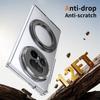 Transparent Bracket Phone Case For Honor Magic V5 MagSafe Magnetic PC Hard Shell Front Film Protective Back Cover