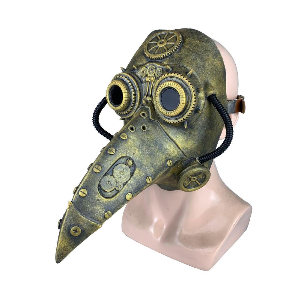 Pestdoktor Leder Schnabelmaske - Europäischer Halloween Punk Stil