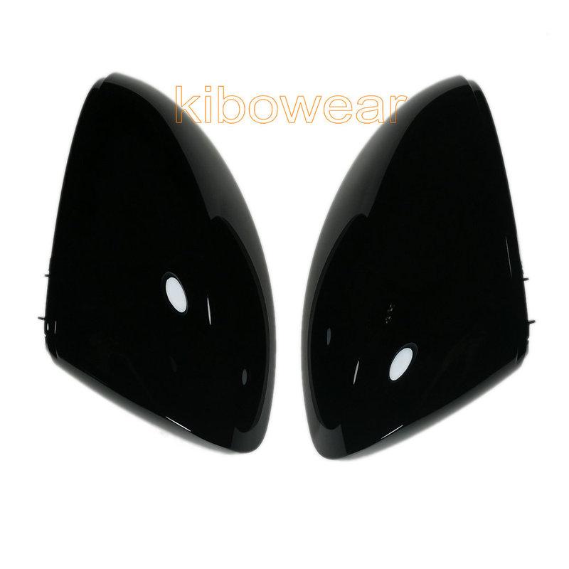 2pc Side Wing Mirror Caps Cover for VW Tiguan MK1 I 1 for Skoda Yeti Sharan 2009 2010 2011 2012 2013 2014 2015 Replace Black